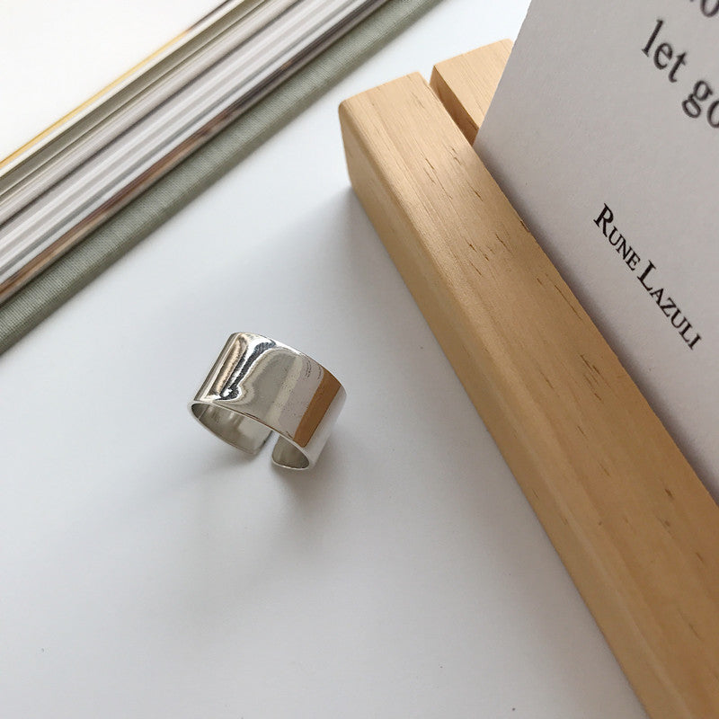 S925 Sterling Silber Ring, schlicht & verstellbar – Bild 2 | LuxeStyle