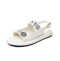 Damen-Sandalen aus Leder mit Klettverschluss – Bild 7 | LuxeStyle