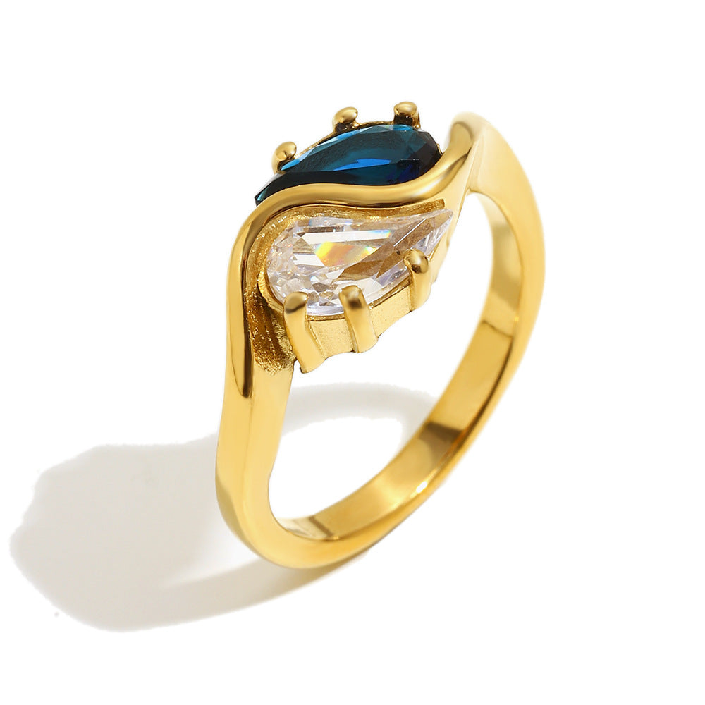 Eleganter Edelstahlring für Damen
