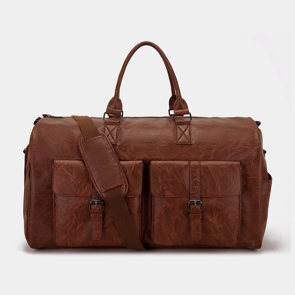 Reisetasche aus PU-Leder – wasserdicht, 36–55 L