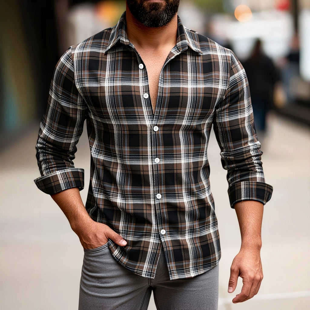 Freizeit-Hemd für Herren im Retro-Look