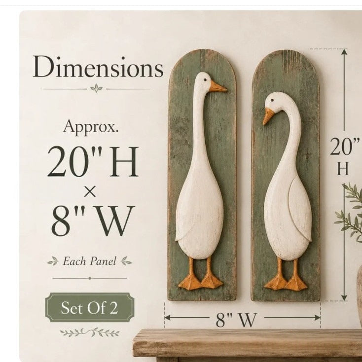Wandsticker Gans aus Holz – Bild 5 | LuxeStyle