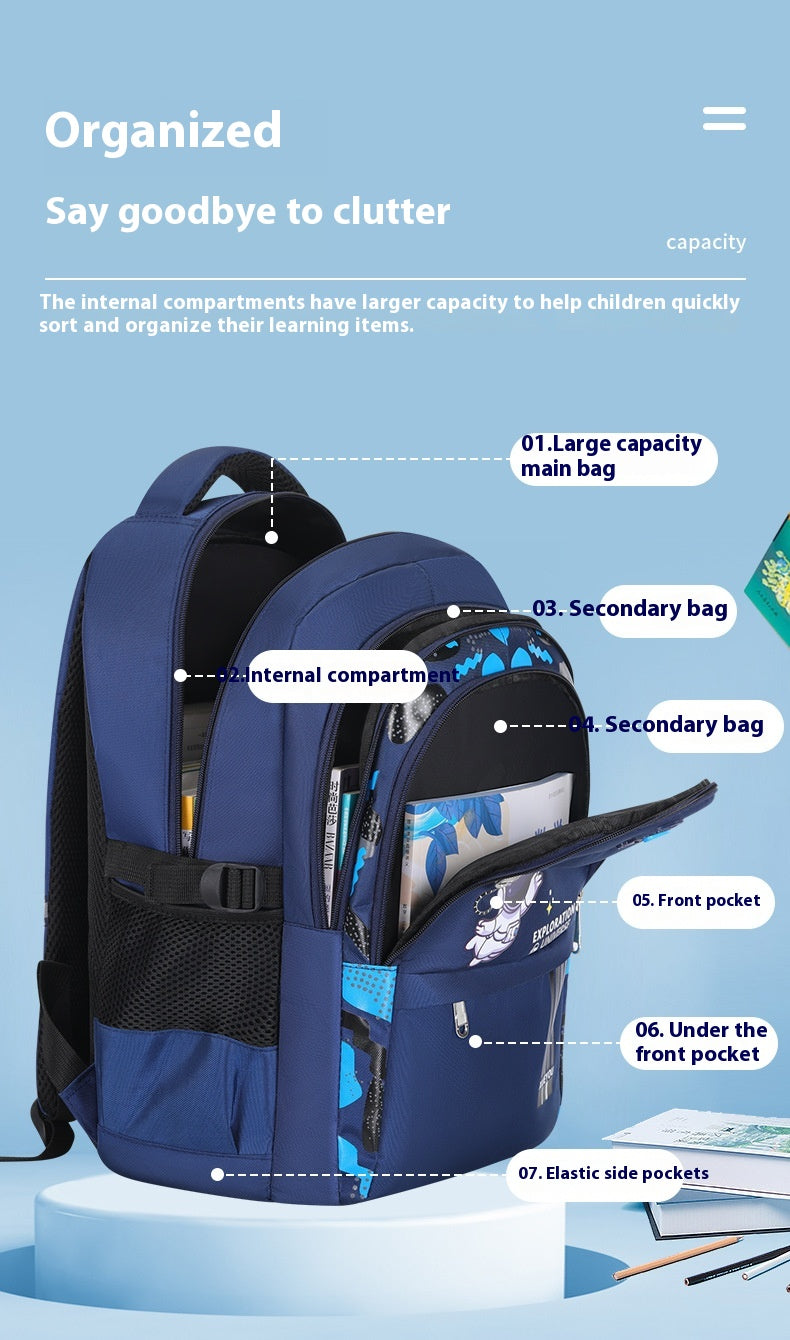 Spaceman Schulrucksack Oxford-Stoff