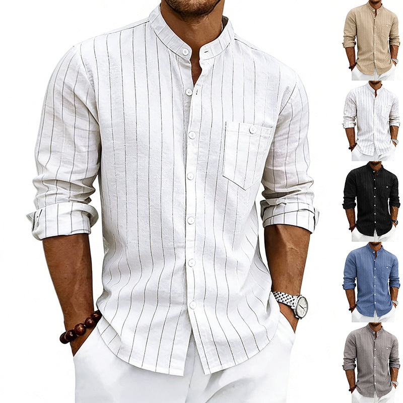 Linen-Jacquard-Hemd – Bild 8 | LuxeStyle