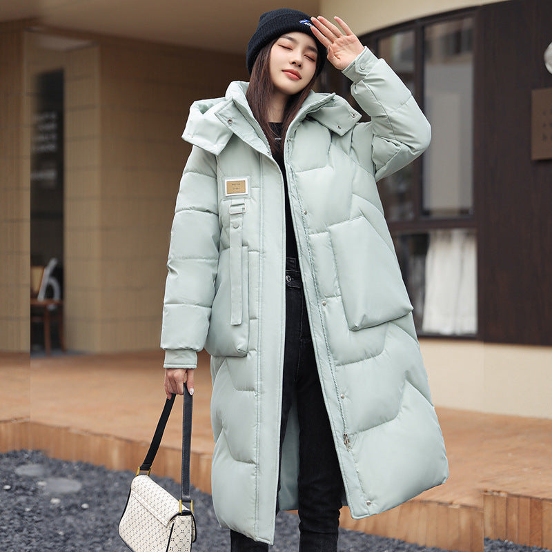 Gepolsterte Daunenjacke mit Kapuze – Bild 10 | LuxeStyle