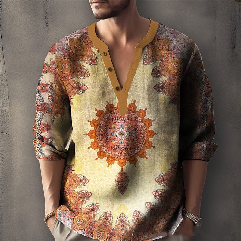 Herren V-Ausschnitt Pullover aus Leinen – Bild 4 | LuxeStyle