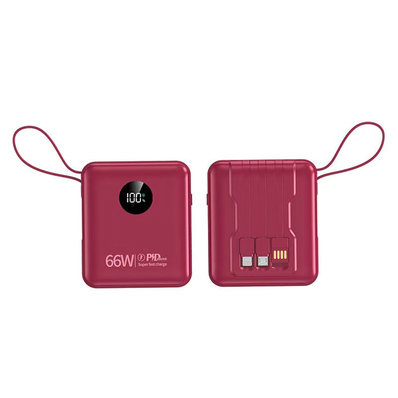 Powerbank 10000 mAh mit integriertem Kabel