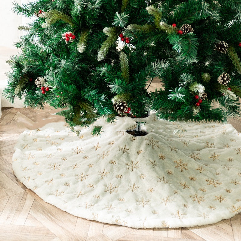 Christbaumdecke mit goldenen Pailletten-Schneeflocken – Bild 5 | LuxeStyle