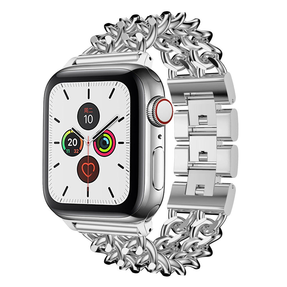 Denim Chain Metallarmband für Smartwatches – Bild 4 | LuxeStyle