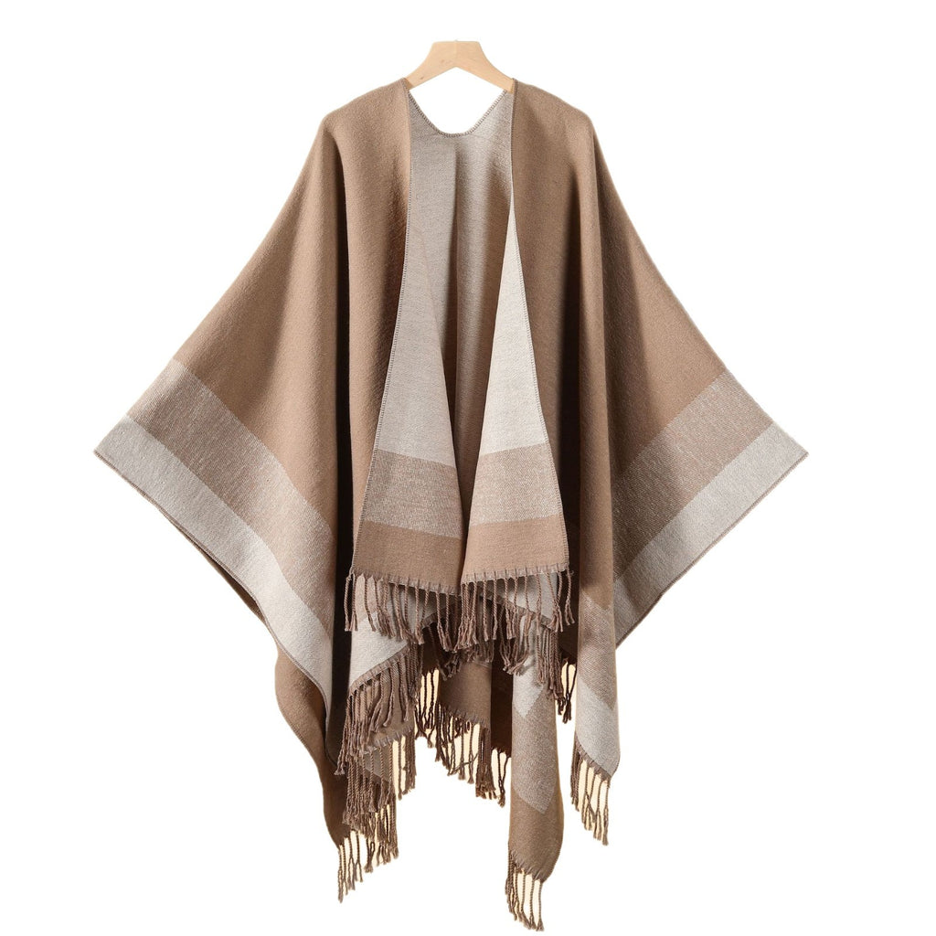 Weitläufiger Kaschmir-Schal mit Kordel – Bild 6 | LuxeStyle