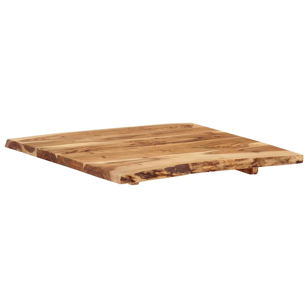 Akazienholz-Tischplatte 58x(50-60)x2.5 cm