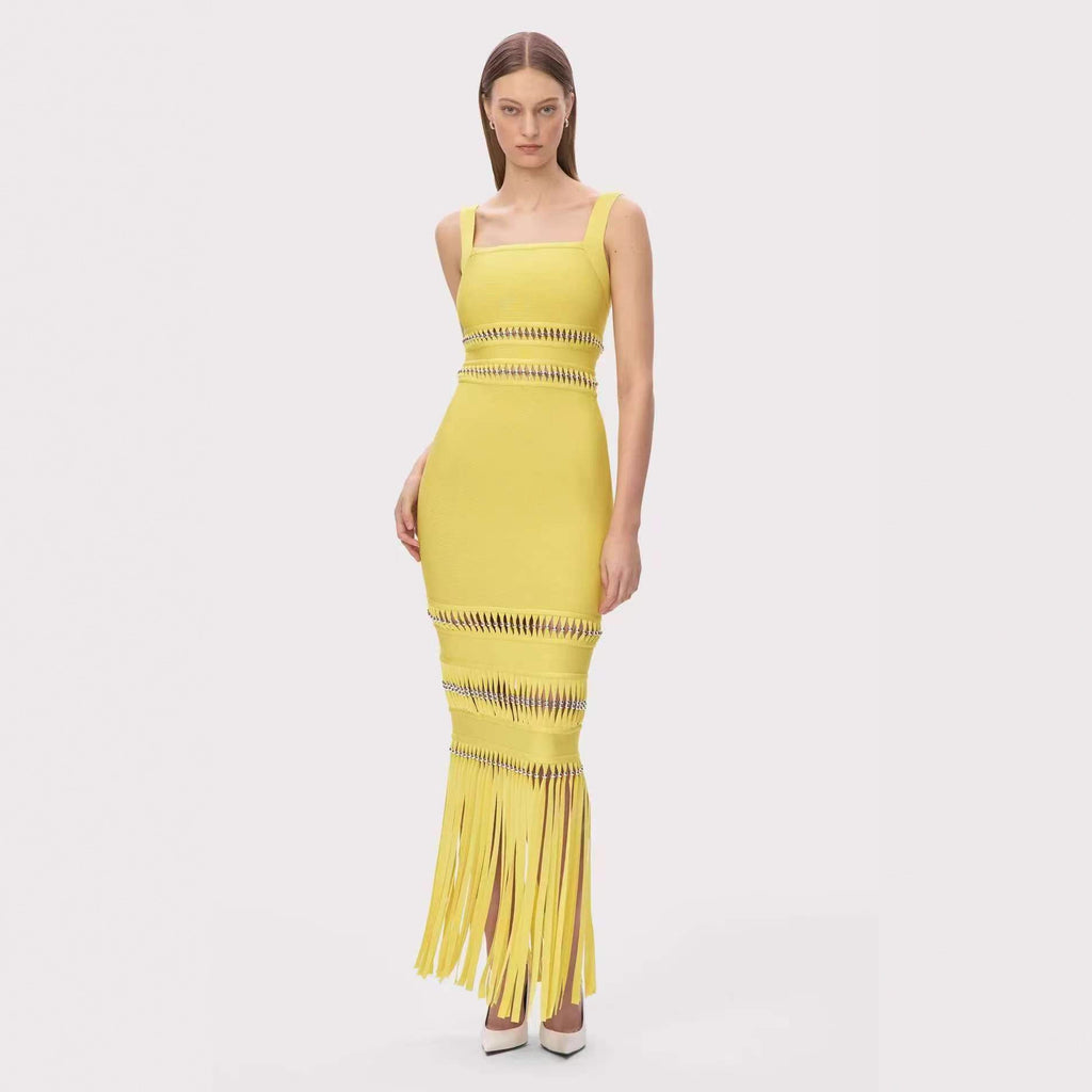 Etuikleid mit Quasten und Cut-Outs – Bild 2 | LuxeStyle
