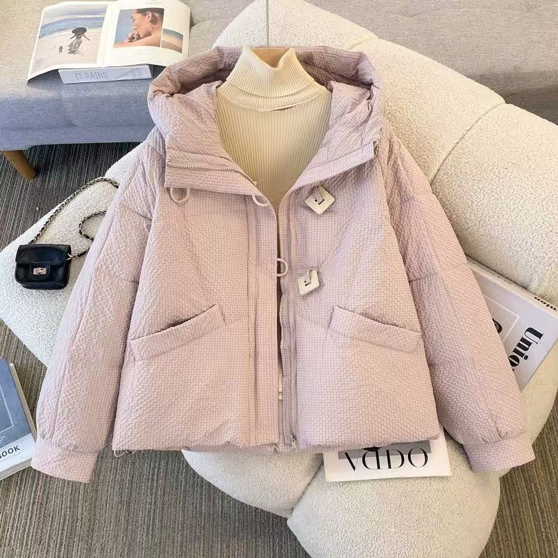 Angora‑Roter, lockerer Kurzmantel – Bild 3 | LuxeStyle