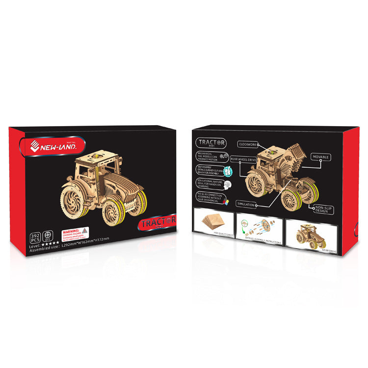 3D Holzpuzzle Traktor für Jungen – Bild 3 | LuxeStyle