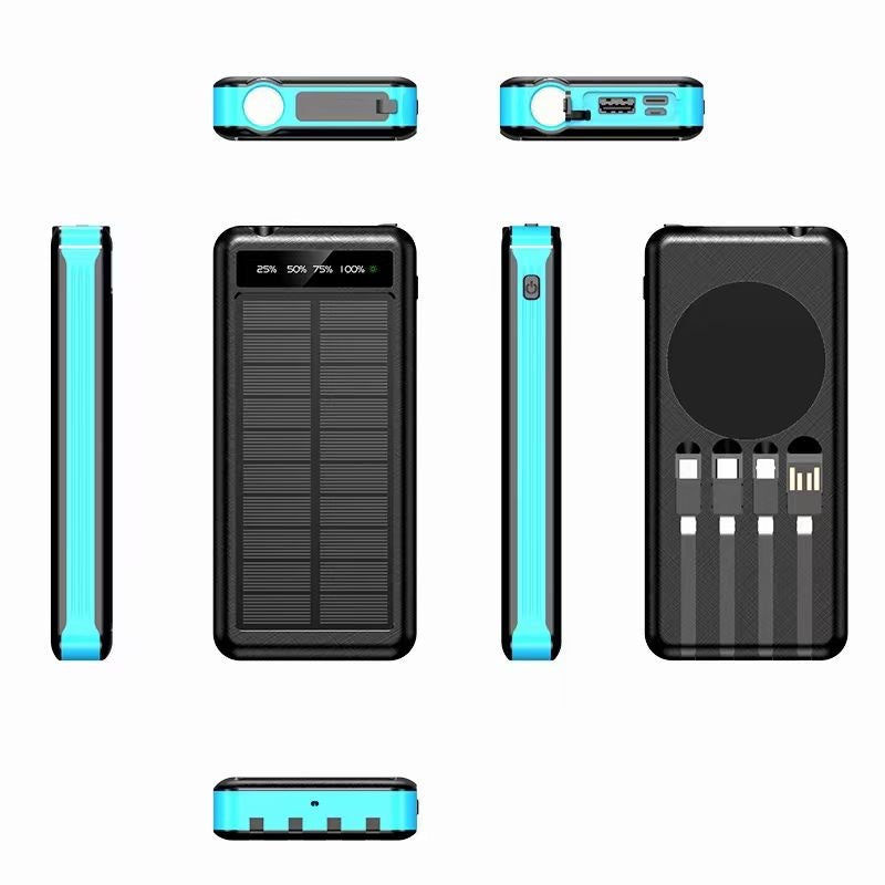 Solar Powerbank 10000mAh mit LED-Licht