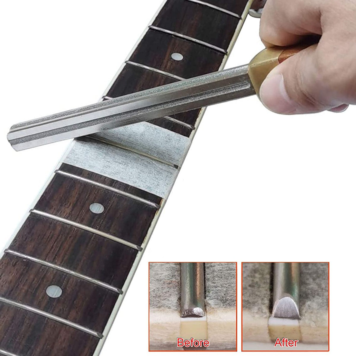 Gitarrenbund-Feile mit vier Rillen – Bild 3 | LuxeStyle