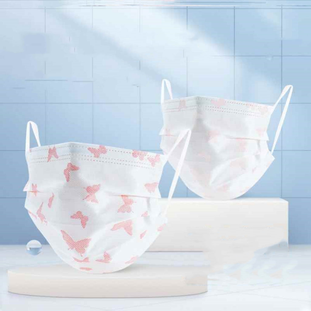 Farbwechselnde Stoffmasken mit Print (10er-Set)