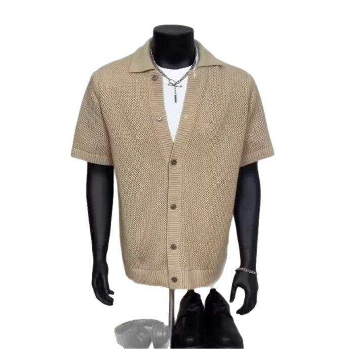 Lässiges Strick-T-Shirt für Herren – Bild 1 | LuxeStyle