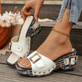 Trend-Keilsandalen mit Nieten