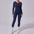 Sportlicher Yoga-Jumpsuit mit Rückenfrei-Design