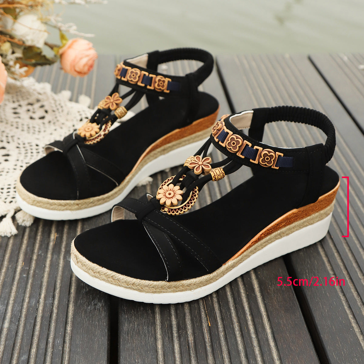 Schwarze Sandalen mit hohem Absatz – Bild 4 | LuxeStyle