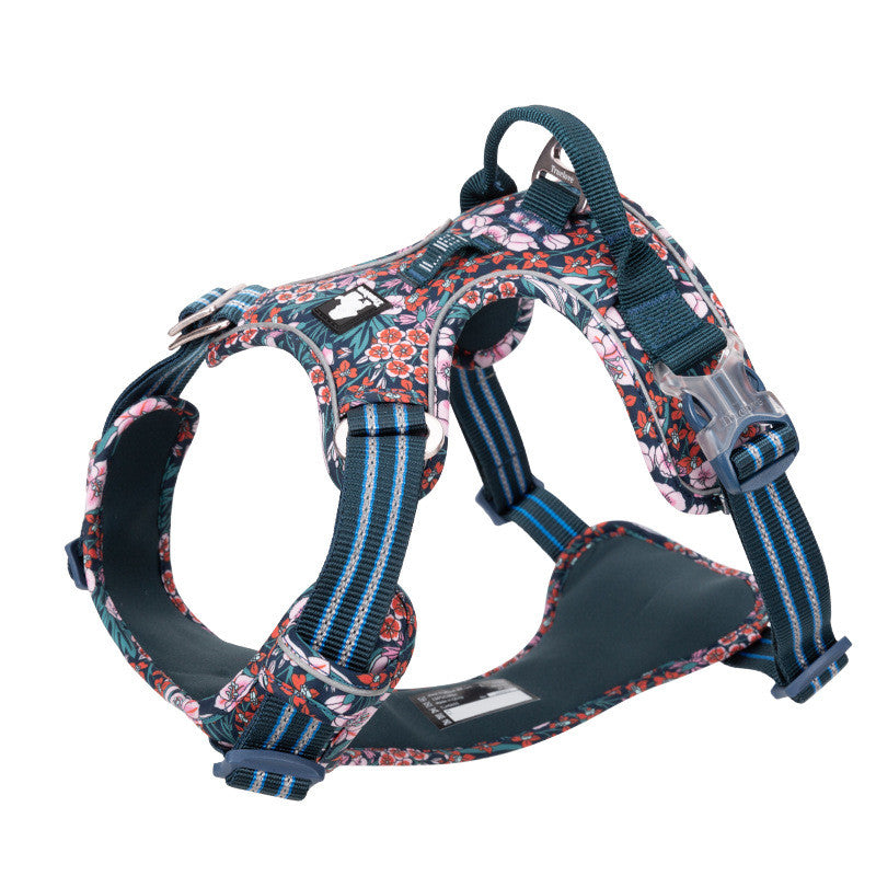Hundegeschirr mit Leine «Floral» | LuxeStyle