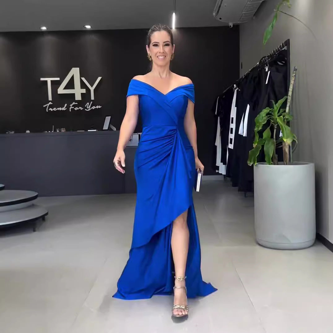 Neckholder Maxi-Kleid mit Rückenausschnitt – Bild 5 | LuxeStyle