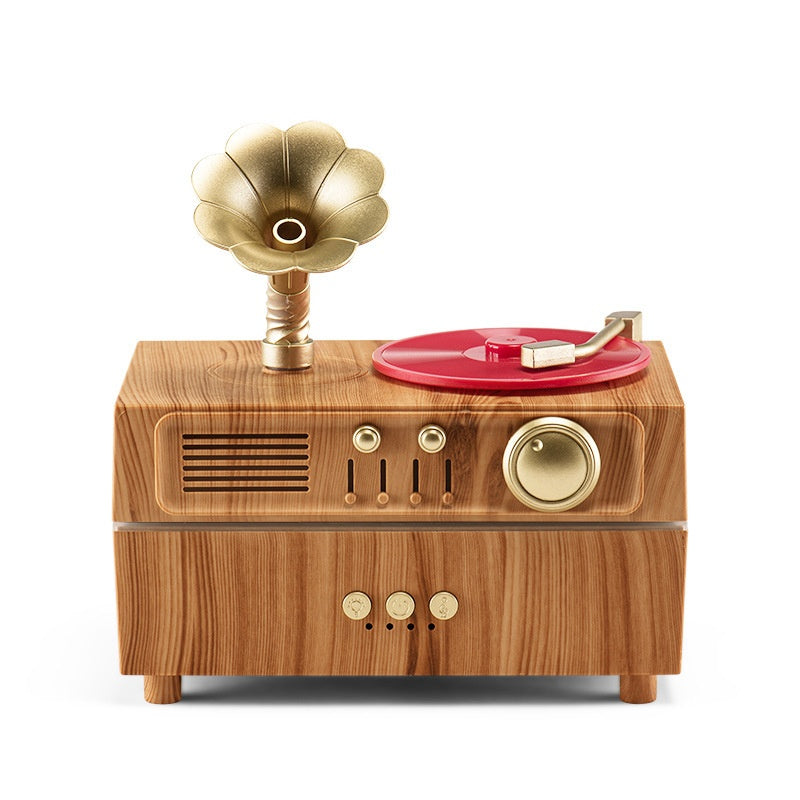 Retro Plattenspieler Aroma Diffuser & Bluetooth Speaker