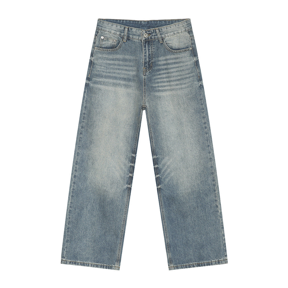 Herren Loose Fit Straight Jeans