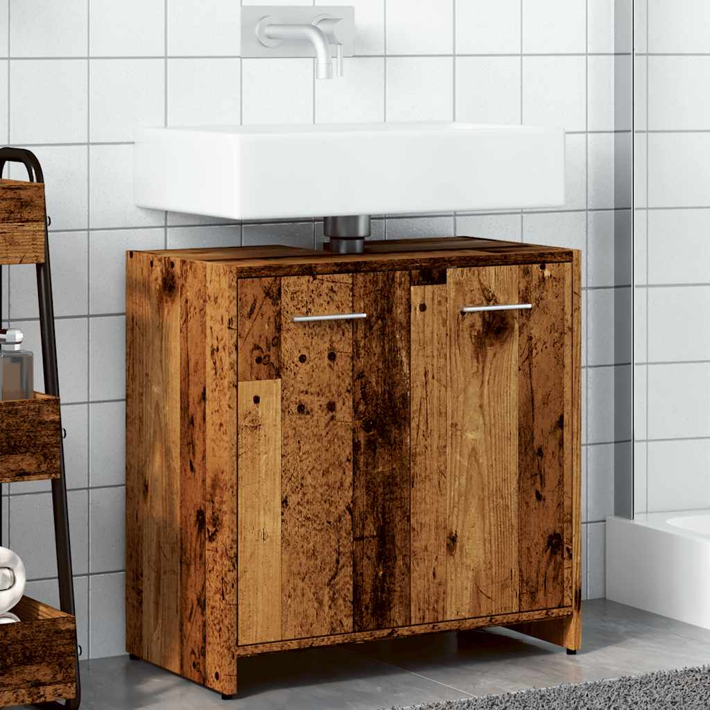 Waschtischunterschrank im Holz-Look