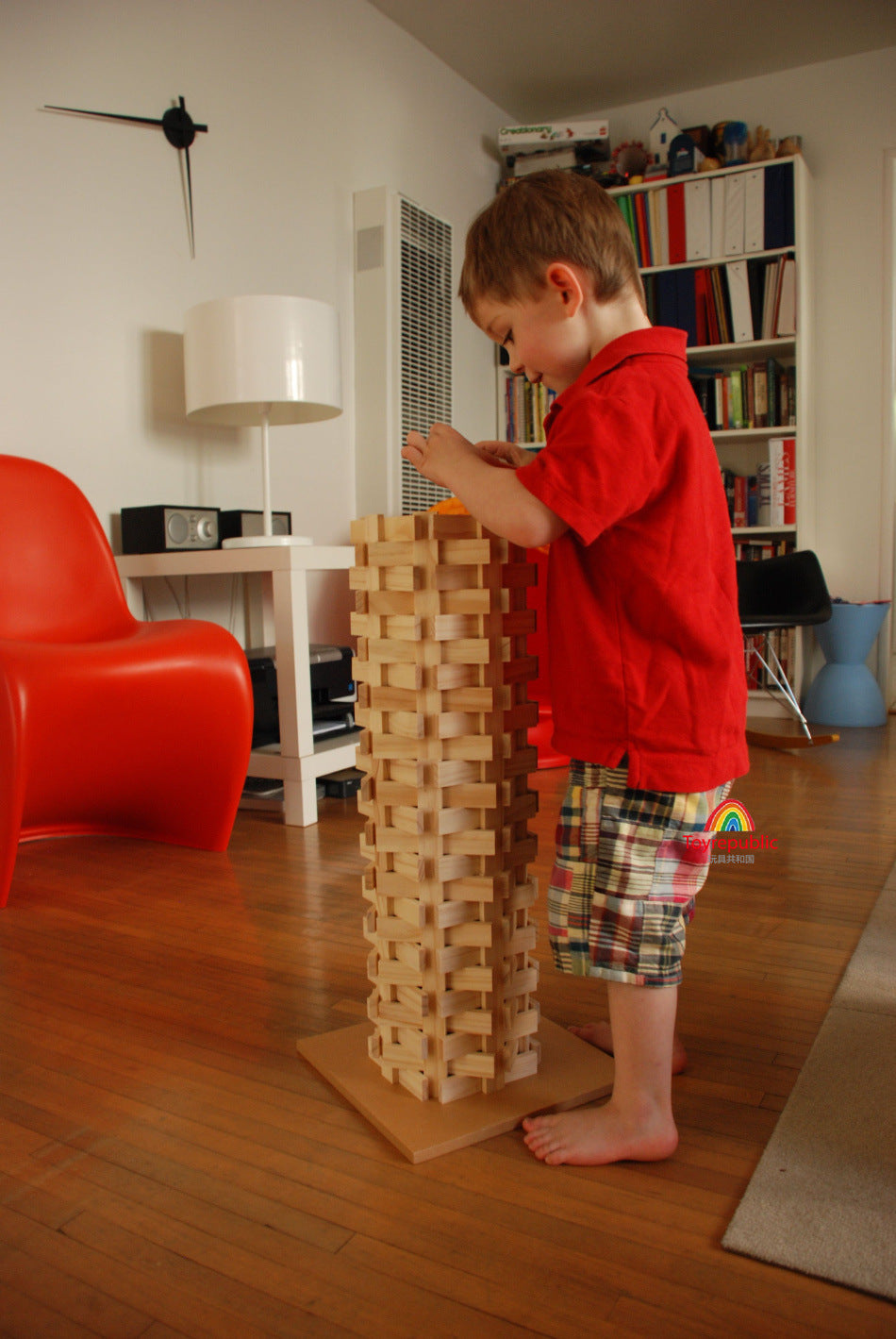 Holzbaustein-Set 100 Stück – Bild 6 | LuxeStyle