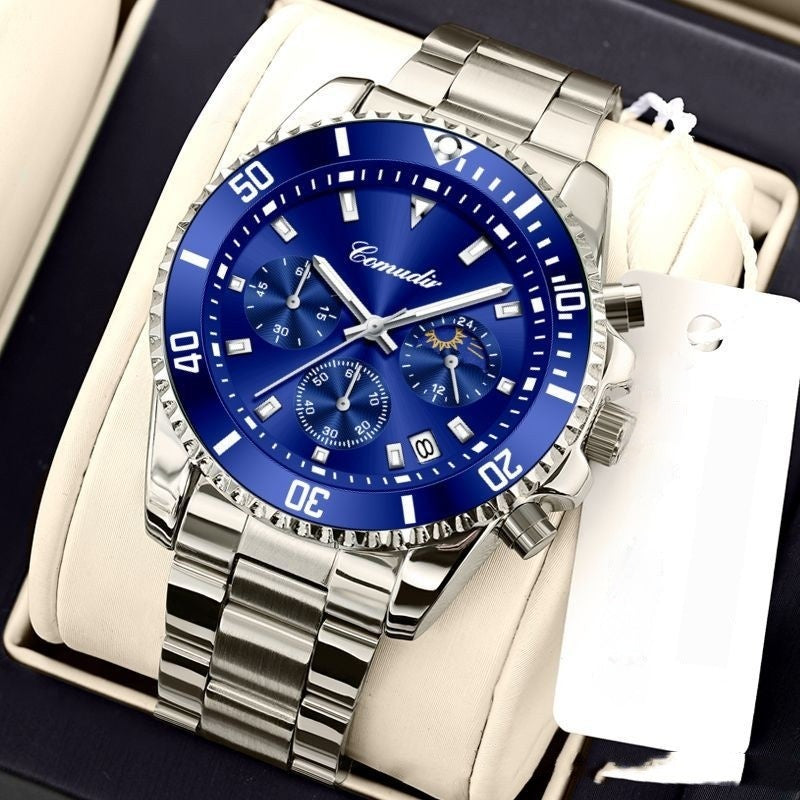 Herren-Armbanduhr mit Leuchtzeigern