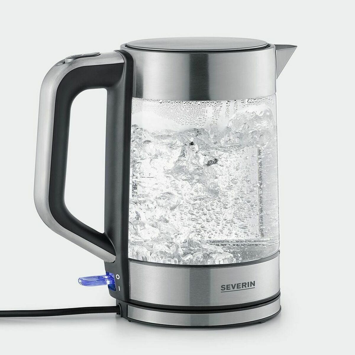 Elektrischer Wasserkocher mit LED-Licht Severin WK 3420 Schwarz 2200 W