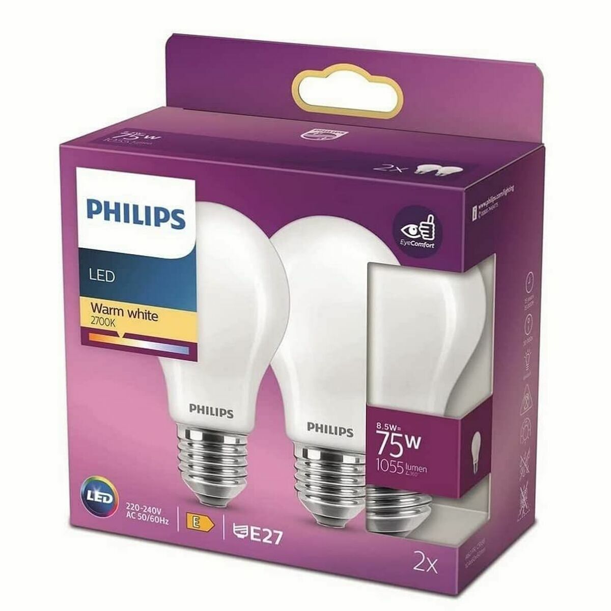 LED-Lampe Philips Weiß E27