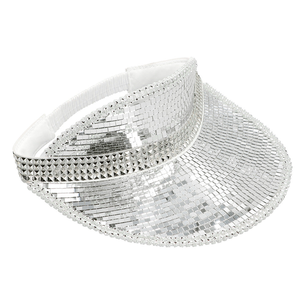Schirmmütze silber Disco