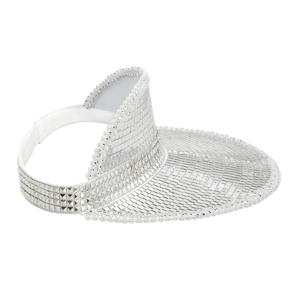 Schirmmütze silber Disco