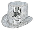 Zylinder Hut Disco silber