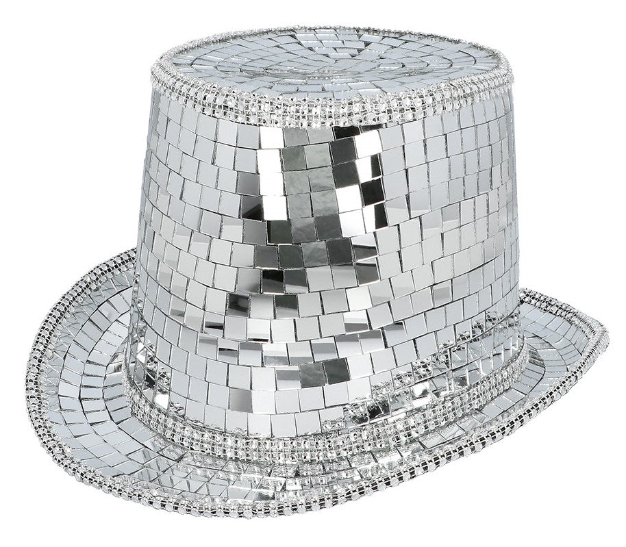 Zylinder Hut Disco silber – Bild 1 | LuxeStyle