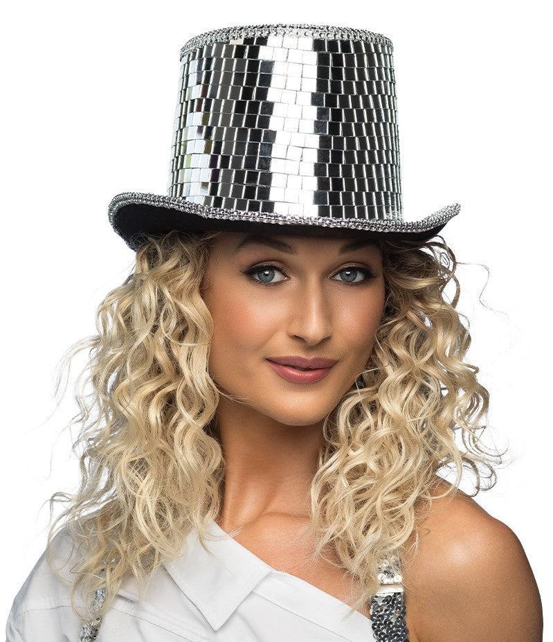 Zylinder Hut Disco silber – Bild 2 | LuxeStyle