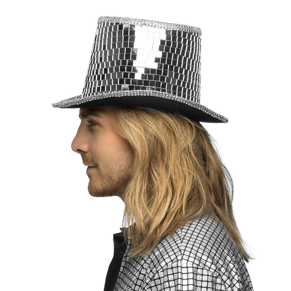 Zylinder Hut Disco silber – Bild 3 | LuxeStyle