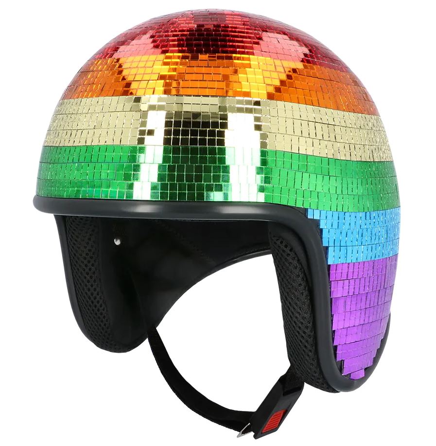 Helm Discokugel Regenbogen – Bild 1 | LuxeStyle