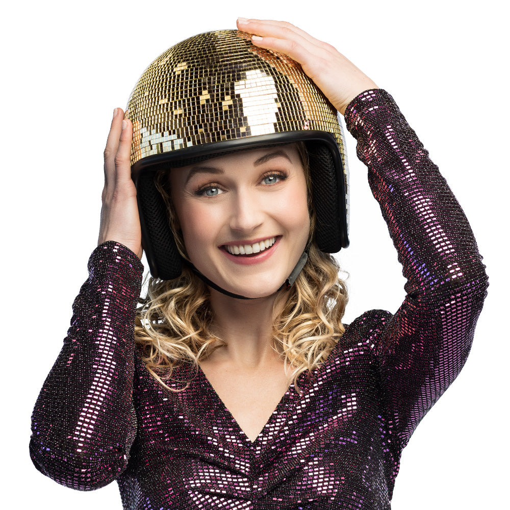 Helm Discokugel gold – Bild 2 | LuxeStyle