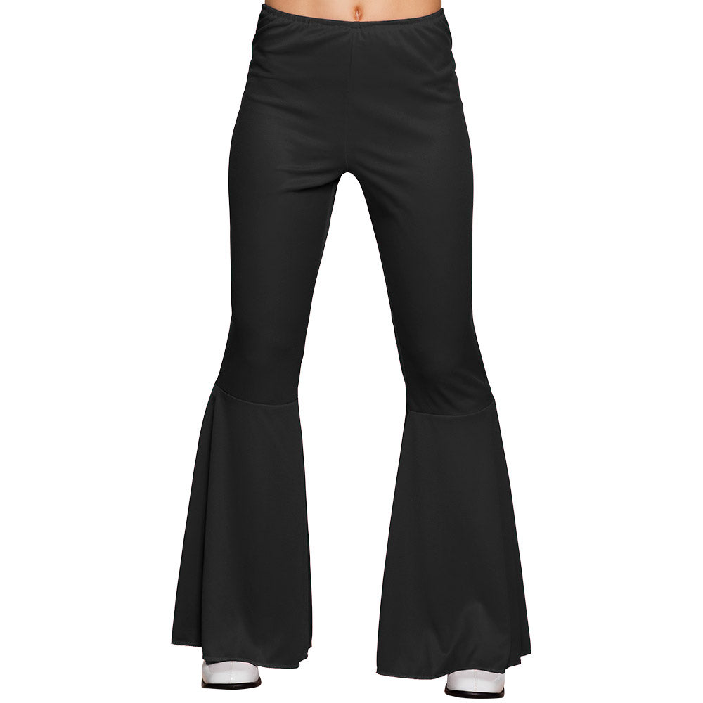 Schlaghosen schwarz stretch