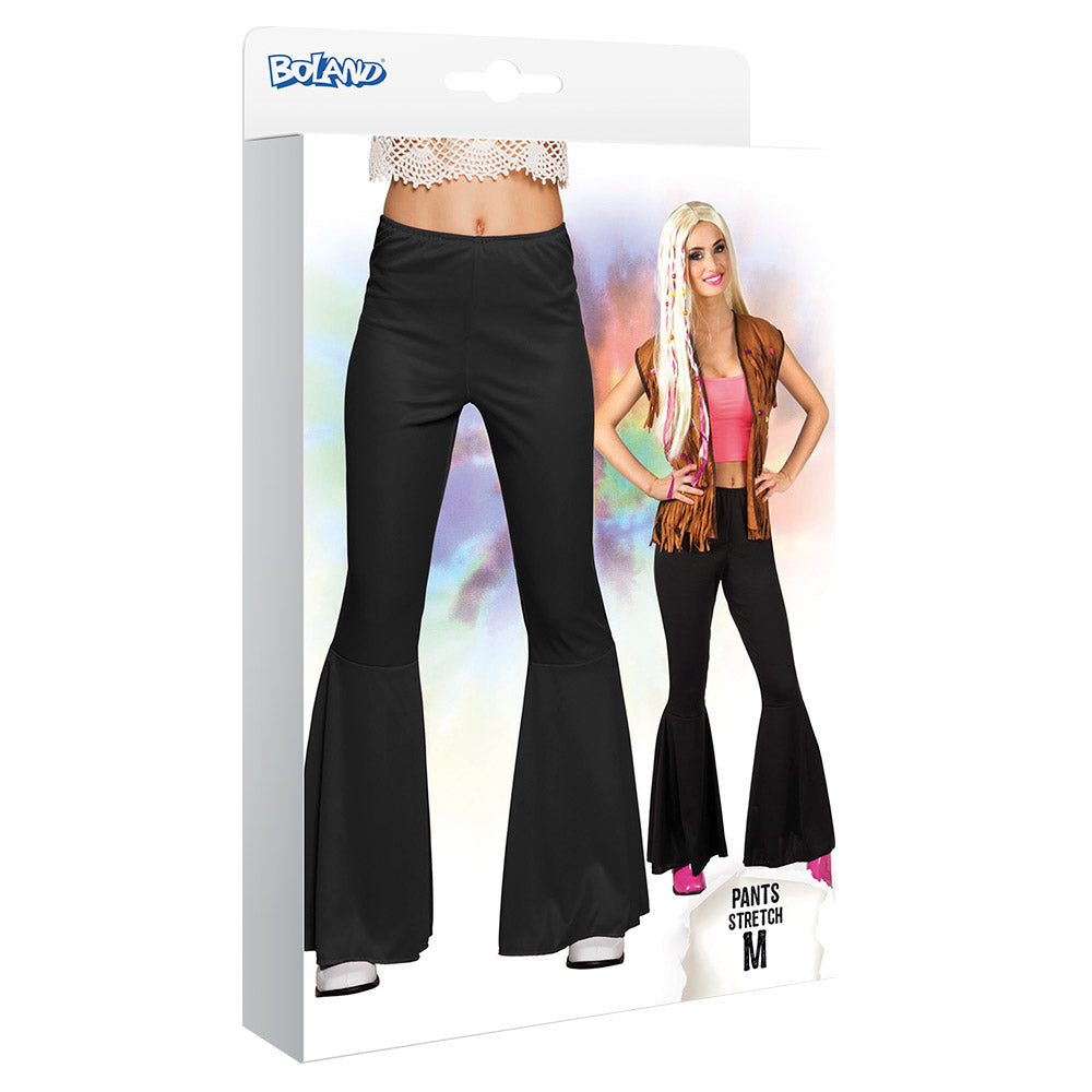 Schlaghosen schwarz stretch