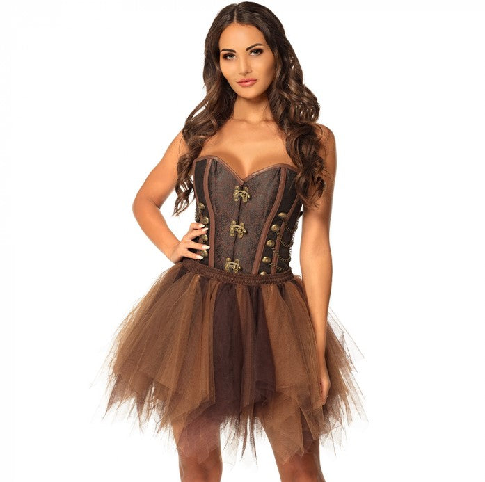 Petticoat braun dreilagig