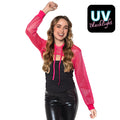 Bolero Fischernetz neonrosa