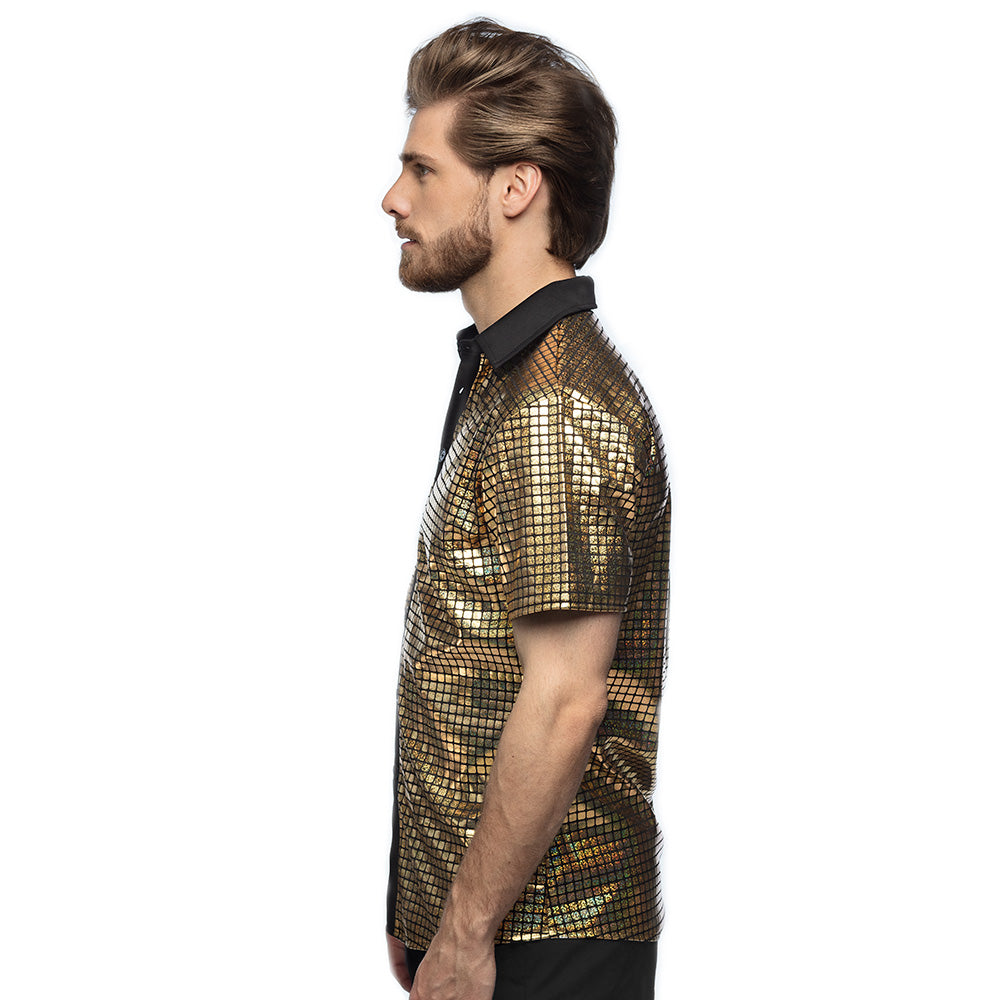 Disco Hemd diamond gold – Bild 4 | LuxeStyle