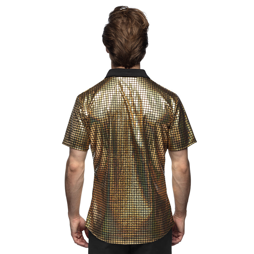 Disco Hemd diamond gold – Bild 5 | LuxeStyle