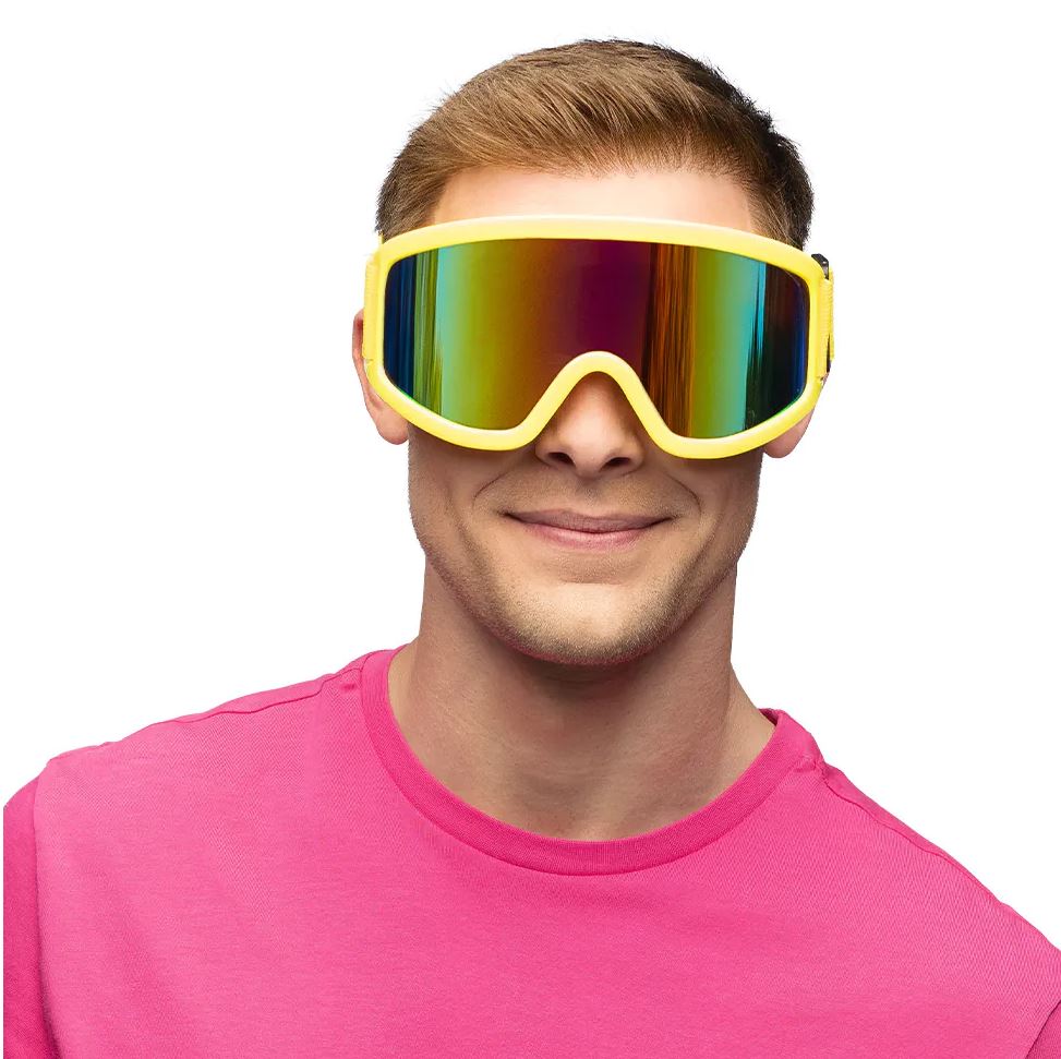 Party Skibrille neongelb