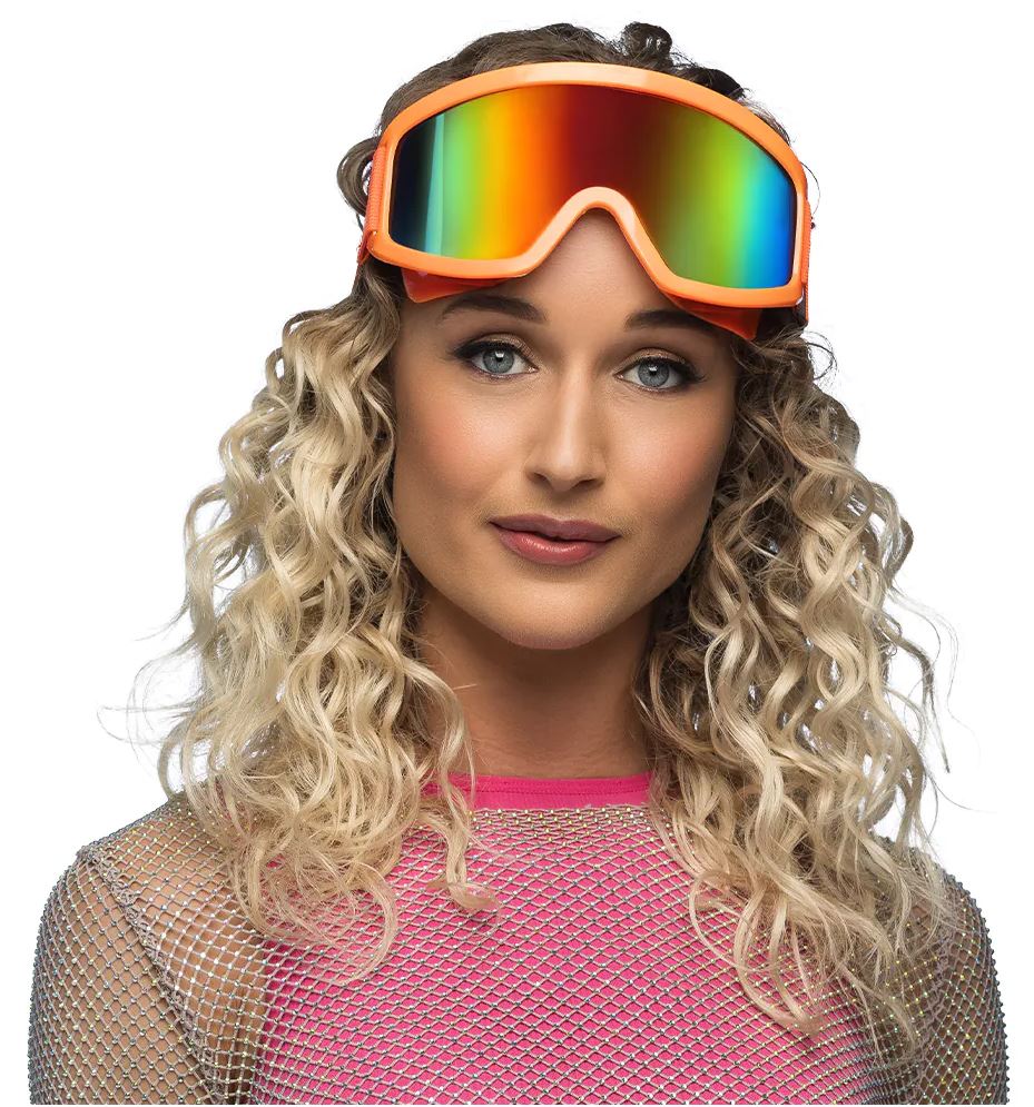 Party Skibrille neonorange
